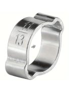 48 db-os Cinkbevonatú Rozsdamentes Acél Dupla Fülű Tömlőbilincs Készlet