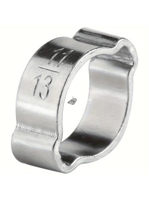 48 db-os Cinkbevonatú Rozsdamentes Acél Dupla Fülű Tömlőbilincs Készlet