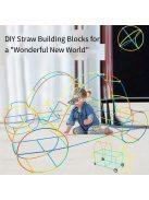 100 darabos szalma építőjáték