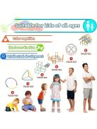 100 darabos szalma építőjáték