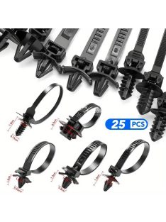 25db Autó Nylon Kábelkötegelő Klip