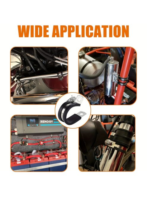 52 darabos rozsdamentes acél kábelbilincs készlet