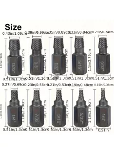10 darabos csavarhúzó készlet ipari használatra