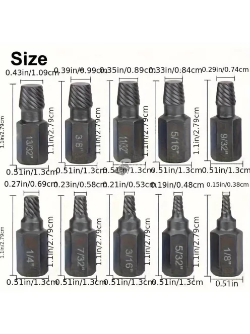 10 darabos csavarhúzó készlet ipari használatra