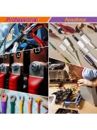 127 darabos fekete és piros hőre zsugorodó, 2:1 méretarányú polietilén kábelhüvely kábelkötegelő készlet