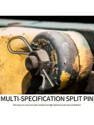 100db Sasszeg Készlet, Rozsdamentes Acél R Kapcsok Rugós Rögzítő Kapcsok