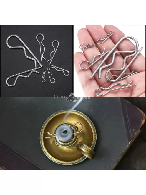 100db Sasszeg Készlet, Rozsdamentes Acél R Kapcsok Rugós Rögzítő Kapcsok