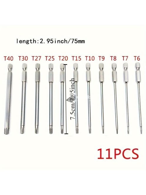 11db precíziós Star Torx bitkészlet