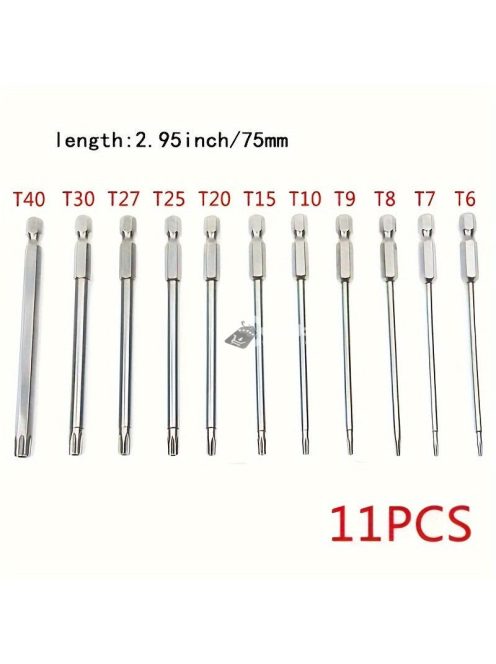 11db precíziós Star Torx bitkészlet