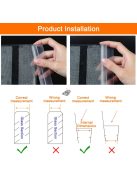 2db89.99 cm-es szilikon zuhanyajtó tömítés