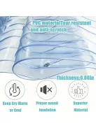 Könnyen felszerelhető PVC kutyaajtó függöny