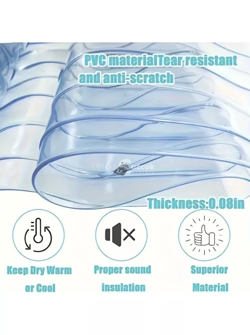 Könnyen felszerelhető PVC kutyaajtó függöny