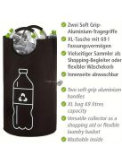 Nagy kapacitású, összecsukható újrahasznosító szemeteskosár otthoni használatra