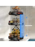 3 szintes többcélú forgó konyhai eszköz rendszerező