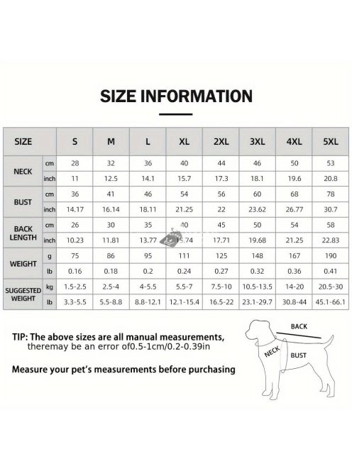 Fényvisszaverő kutyakabát