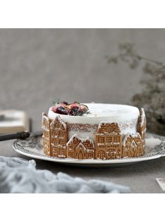   Retro norvég házikó forma karácsonyi és halloweeni sütéshez