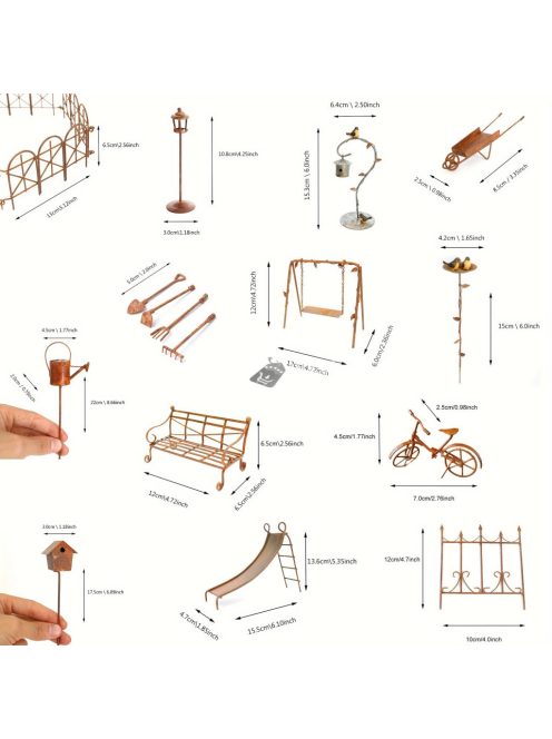 Tündérmese tematikájú fém bicikli dekor
