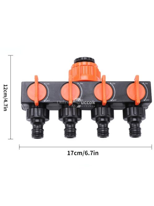 4 utas kerti tömlőosztó