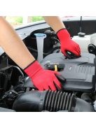 Multifunkcionális munkakesztyű gumibevonattal, csúszásmentes fogással kertészkedéshez és szereléshez