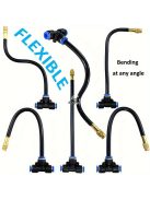 5 csomagos csepegtető párásító fúvóka készlet 8 hüvelykes rugalmas tömlővel