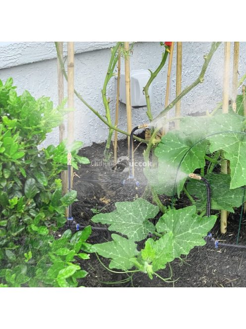 5 csomagos csepegtető párásító fúvóka készlet 8 hüvelykes rugalmas tömlővel