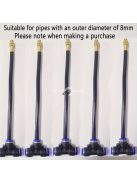 5 csomagos csepegtető párásító fúvóka készlet 8 hüvelykes rugalmas tömlővel