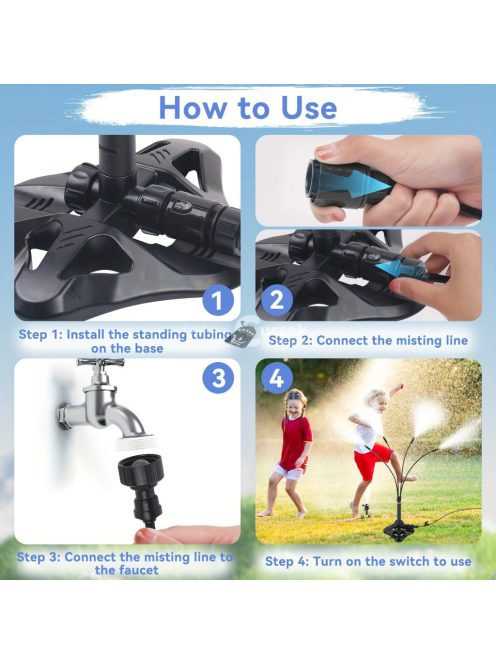 1db álló párásító külső teraszra