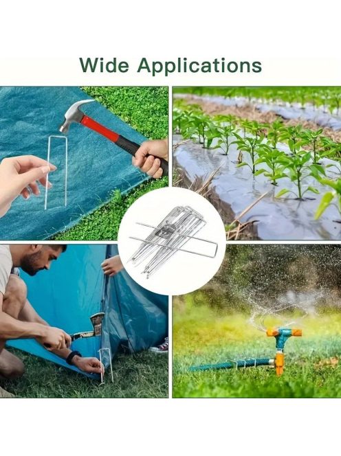 101 darabos horganyzott gyomirtó szövet készlet fűszögekkel