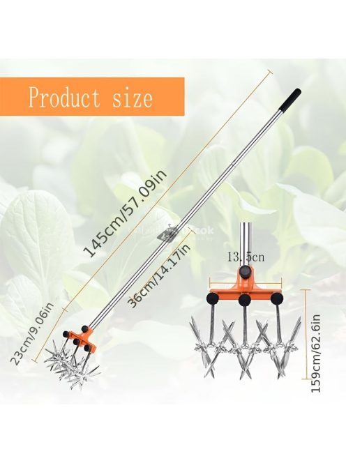 Állítható és levehető kézi kerti kultivátor