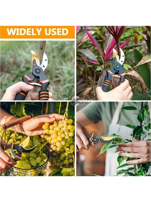 Professzionális Titánium Bypass Metszőolló - Szuper Éles Prémium Kerti Olló