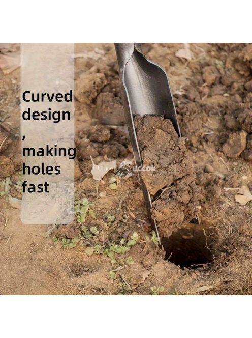 Strapabíró mangánacél kézi ásó ívelt kialakítással