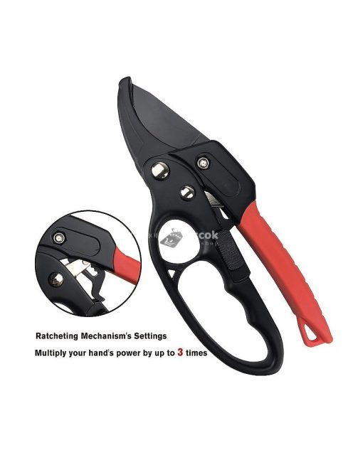 Professzionális racsnis üllős metszőolló