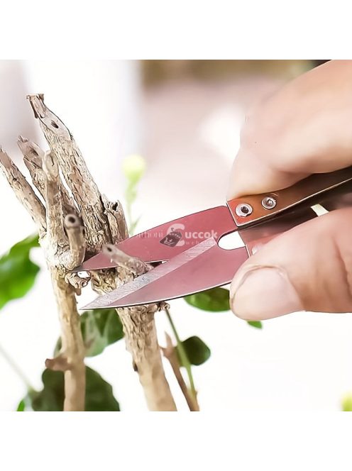 Precíziós Bonsai Metszőolló - Rozsdamentes Acél Kerti Olló Növényekhez, Virágokhoz és Rügyekhez