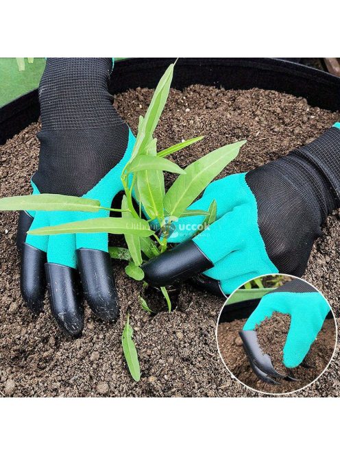 Kertészeti kesztyű karmokkal ásáshoz és ültetéshez