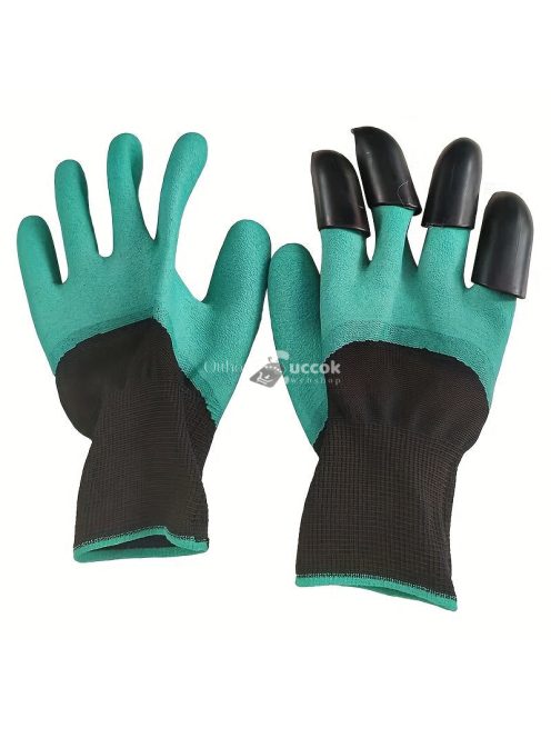 Kertészeti kesztyű karmokkal ásáshoz és ültetéshez