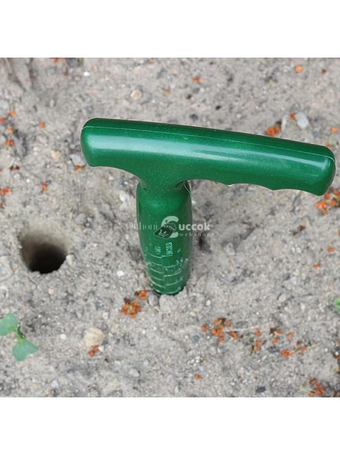 Tartós Zöld Kézi Talajfúró - Ideális Palántákhoz, Ültetéshez és Átültetéshez