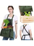 Kültéri aratókötény nagy zsebekkel