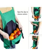 Kültéri aratókötény nagy zsebekkel