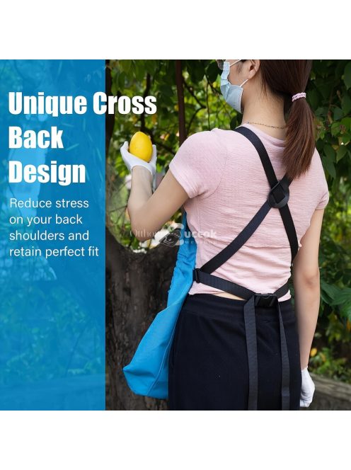 Kültéri aratókötény nagy zsebekkel