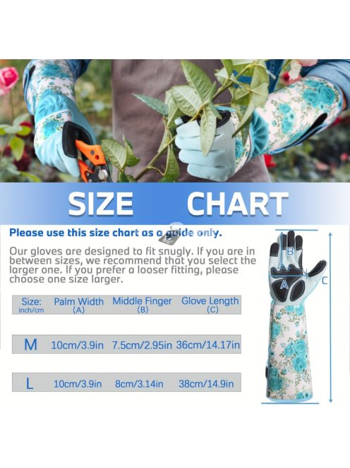 Hosszú kertészeti kesztyű