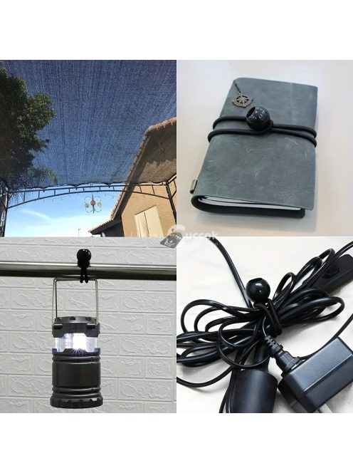 20db lekötőzsinór menedékhez, pavilonhoz, kempinghez, sátorhoz