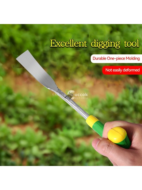 Multifunkciós vastagított, rozsdamentes acél kertészeti lapát