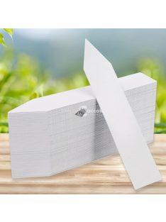 100 db vízálló növény jelölő fehér műanyagból