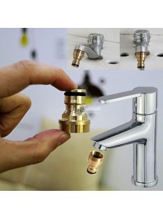   Sárgaréz gyorscsatlakozású kerti locsolócső csaptelep adapter