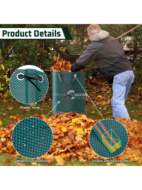 3 méretű, nagy teherbírású kerti hulladékzsák készlet