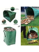PP anyagból készült, nagy kapacitású, többször használható kerti hulladékzsák