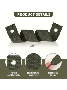 5 csomag nagy teherbírású kerti faheveder csattal