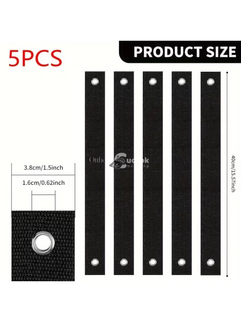 5 csomag nagy teherbírású kerti faheveder csattal