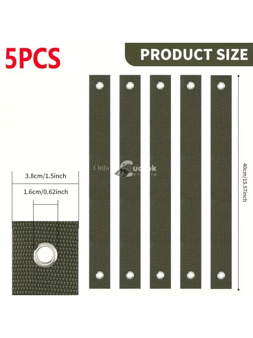 5 csomag nagy teherbírású kerti faheveder csattal