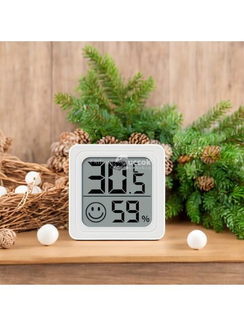 Digitális beltéri hőmérő, páraműszer